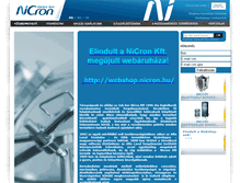 Tablet Screenshot of nicron.hu